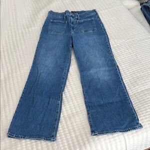 J. Crew Factory Blue Flare & Wide Leg Jeans